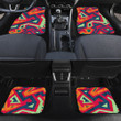 Twinkle Gold Line Geometric Pattern All Over Print Car Floor Mats