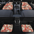 Roses And Hawaiian Hibiscus Flower Sketchy Painting Style All Over Print Car Floor Mats