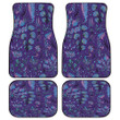 Purple Coral Tree Plant Under The Sea Black Theme All Over Print Car Floor Mats