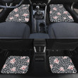 Tone Of Pink Tiny Flowers Over Leopard Skin Pattern All Over Print Car Floor Mats