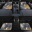 Colorful Classic Palm Leave Tropical Leave White All Over Print Car Floor Mats