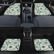 Trendy Seamless Floral Print Tile Pattern All Over Print Car Floor Mats