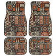 Brown And Orange Aztec Vintage Style Pattern All Over Print Car Floor Mats