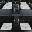 Colorful Vintage Paisley Pattern White Theme All Over Print Car Floor Mats