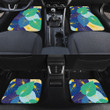 Chromatic Elephant Ears Summer Leaves Pattern All Over Print Car Floor Mats