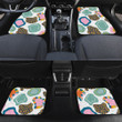 Chromatic Big Leopard Cheetah Skin White Theme All Over Print Car Floor Mats