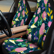 Colorful Butterfly And Pinky Flamingo Jewel Pagoda Ginger All Over Print Car Seat Cover