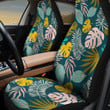 Monstera And Classic Palm Leave Cartoon Style All Over Print Car Seat Cover