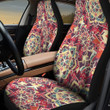 Chromaric Flower Paisley Pattern Red Tone All Over Print Car Seat Cover