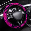 Colorful Seamless Pattern With Leopard Print Printed Car Steering Wheel Cover
