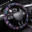 Hawaiian Style Tribal Fabric Patchwork Printed Car Steering Wheel Cover