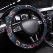 Beautiful Fashion Elegant Floral Pattern Printed Car Steering Wheel Cover