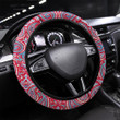 Mandala Ethnic Motifs Seamless Pattern Printed Car Steering Wheel Cover