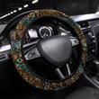 Paisley Background Hand Drawn Ornament Printed Car Steering Wheel Cover