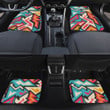 Chromatic Grunge Graffiti Geometric Pattern All Over Print Car Floor Mats