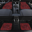 Red And Black Triangle Pattern Geometric Texture All Over Print Car Floor Mats