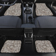Dried White Leaf Tree Plants Brown Theme All Over Print Car Floor Mats