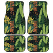 Colorful Tropical Leaves Collection All Over Print All Over Print Car Floor Mats