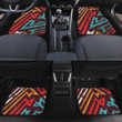 Blurry Tribal Lines Lunarable Pattern In Hot Color All Over Print Car Floor Mats