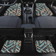 Orange And Blue Graffiti Geometric Shapes Dot Pattern All Over Print Car Floor Mats