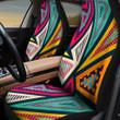 Bold Retro Geometric Pattern Colorful Geo Pattern All Over Print Car Seat Cover