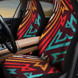 Blurry Tribal Lines Lunarable Pattern In Hot Color All Over Print Car Seat Cover