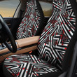 Black And White Ambesome Grunge Graffiti Characters Seamless Pattern All Over Print Car Seat Cover