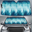 Ocean Blue The Sea Inside Me Waves Pattern Car Sun Shades Cover Auto Windshield