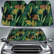 Chromatic Tropical Leaves Collection All Over Print Car Sun Shades Cover Auto Windshield