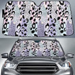 Large Leopard Skin Texture In Purple Version Car Sun Shades Cover Auto Windshield