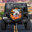 Fire Ball USA Bald Eagle Black Pattern Printed Car Spare Tire Cover