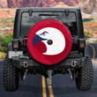 USA Eagle Bald Head Independence Day American Flag Pattern Red Theme Printed Car Spare Tire Cover