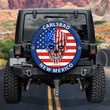 Carlsbad New Mexico American Skull Independence Day Flag Pattern Printed Car Spare Tire Cover