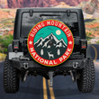 Riding Mountain National Park Independence Day Flag Pattern Printed Car Spare Tire Cover
