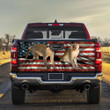 Monkeys USA Flag Truck Tailgate Decal Car Back Sticker