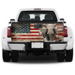 Elephants Picture USA Flag Truck Tailgate Decal Car Back Sticker