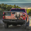 Elephants Picture USA Flag Truck Tailgate Decal Car Back Sticker