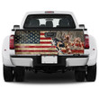 Giraffas Picture USA Flag Truck Tailgate Decal Car Back Sticker