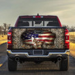 Wolf Inside USA Flag Thorn Bush Truck Tailgate Decal Car Back Sticker