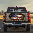 Owl Inside USA Flag Thorn Bush Truck Tailgate Decal Car Back Sticker