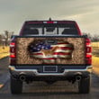 Squirrel Inside USA Flag Thorn Bush Truck Tailgate Decal Car Back Sticker