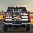 Alligator Break Black And White USA Flag Truck Tailgate Decal Car Back Sticker