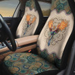 Vibrant Phoenix Pictures Vintage Flower Patterns Background Car Seat Covers