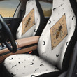 Center Bee And Moon Sun Plant Pattern Car Seat Covers