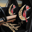 Red Cardinals Back To The Moon Car Seat Covers