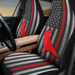 Cockatoo Inside America Flag Red Car Seat Cover