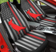Cockatoo Inside America Flag Red Car Seat Cover