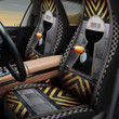 Toucan Inside Key Hole Pattern Car Seat Cover