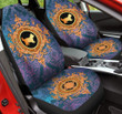 Yorkie Golden Vintage Pattern Car Seat Cover