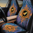 Westie Golden Vintage Pattern Car Seat Cover